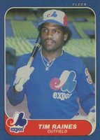 1986 Fleer #256 Tim Raines Baseball Card