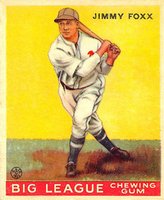 1933 Goudey World Wide Gum #29 Jimmy Foxx Baseball Card
