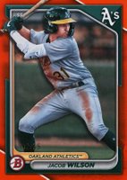 2024 Bowman Paper Prospects #BP3 Jacob Wilson Orange Baseball Card