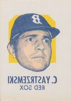 1971 Topps Tattoos Perforated # Carl Yastrzemski Baseball Card