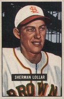 1951 Bowman #100 Sherman Lollar Baseball Card