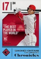 2018 Panini Chronicles #30 Shohei Ohtani Blue Baseball Card