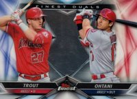 2020 Finest Duals #FD1 Mike Trout/Shohei Ohtani Baseball Card