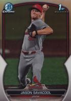 2023 Bowman Draft #BDC200 Jason Savacool Chrome-Refractor Baseball Card