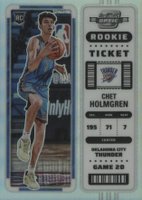 2022 Panini Contenders Optic Rookie Ticket #4 Chet Holmgren Silver Basketball Card