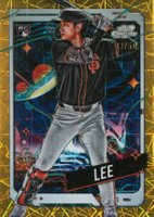 2024 Topps Chrome Cosmic #110 Jung Hoo Lee Gold Interstellar Refractor Baseball Card