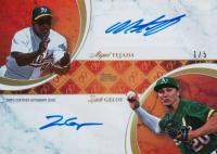 2024 Topps Dynamic Duals #42 Miguel Tejada/Zach Gelof Dual Autograph-Ruby Baseball Card