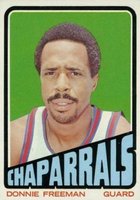 1972 Topps #190 Donnie Freeman Basketball Card