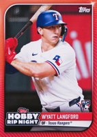 2024 Topps Hobby RIP Night #24 Wyatt Langford Red Baseball Card