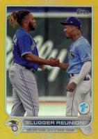 2022 Topps 1st Edition #329 Vladimir Guerrero Jr./Wander Franco Gold Baseball Card