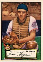 1952 Topps #17b Jim Hegan Black Back Baseball Card