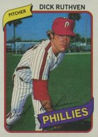 1980 Topps #136 Dick Ruthven Baseball Card