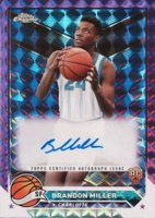 2023 Topps Chrome Topps Chrome Autographs #CGBM Brandon Miller Purple Geometric Basketball Card