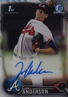 2016 Bowman Draft Chrome Draft Picks Autographs #CDAIA Ian Anderson Refractor Baseball Card