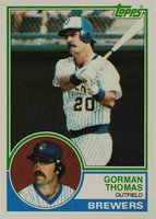 1983 Topps #10 Gorman Thomas Baseball Card