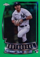 2023 Topps Chrome Youthquake #YQ52 Anthony Volpe Update-Green Baseball Card