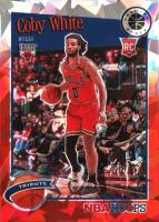 2019 Panini Hoops Premium Stock #295 Coby White Red Cracked Ice Basketball Card