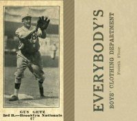 1916 Everybody's #67 Gus Getz Baseball Card