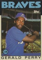 1986 Topps Tiffany #557 Gerald Perry Baseball Card