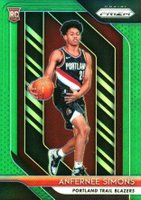 2018 Panini Prizm #61 Anfernee Simons Green Prizm Basketball Card