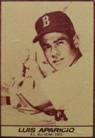 1971 Milk Duds # Luis Aparicio Hand Cut Baseball Card