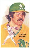 1987 Perez-Steele HOF Postcard #198 Jim Hunter Baseball Card