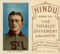 1909 White Borders Hindu-Brown #466 George Stone Baseball Card
