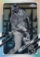 2021 Topps Chrome #89 Eloy Jimenez Negative Refractor Baseball Card