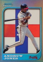 1997 Bowman Chrome International #127 Andruw Jones Refractor Baseball Card