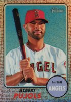 2017 Topps Heritage  #413 Albert Pujols Chrome-Refractor Baseball Card