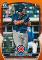 2023 Bowman Chrome Prospects #BCP11 Moises Ballesteros Orange Refractor Baseball Card