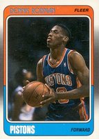 1988 Fleer #43 Dennis Rodman Basketball Card