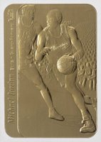 1997 Fleer 23KT Gold Card # Michael Jordan '86 Sticker White Border Basketball Card