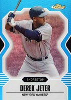 2007 Finest #68 Derek Jeter Blue Refractor Baseball Card