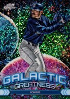 2024 Topps Chrome Cosmic Galactic Greatness #13 Ichiro Green Space Dust Refractor Baseball Card