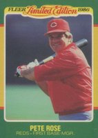 1986 Fleer Limited Edition #37 Pete Rose Baseball Card
