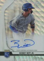 2020 Bowman Sterling Prospect Autographs #BWJ Bobby Witt Jr. Wave Refractor Baseball Card