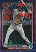 2024 Bowman Chrome Mega Box #42 Elly de La Cruz Purple Refractor Baseball Card