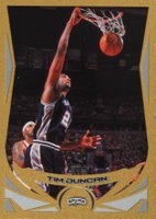 2004 Topps #50 Tim Duncan Gold Basketball Card