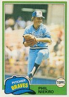 1981 Topps #387 Phil Niekro Baseball Card