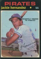 1971 O-Pee-Chee #144R Jackie Hernandez Pirates-Red Letters Baseball Card