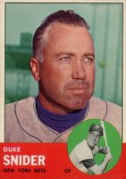 1963 Topps #550 Duke Snider Baseball Card