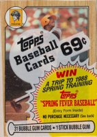 1987 Topps #CP Cello Pack Baseball Card