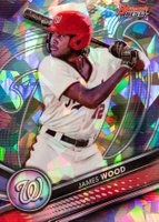 2022 Bowman's Best Top Prospects #TP7 James Wood Atomic Refractor Baseball Card