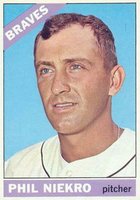 1966 Topps #28 Phil Niekro Baseball Card