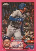 2023 Topps Chrome Update #USC105 Michael Busch Pink Refractor Baseball Card