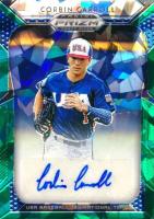 2019 Panini Prizm Draft Picks Autograph #14 Corbin Carroll Green Ice Prizm Baseball Card