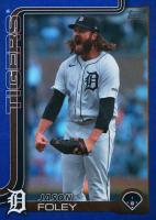 2025 Topps #410 Jason Foley Purple Rainbow Foil Baseball Card