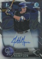 2016 Bowman Draft Chrome Draft Picks Autographs #CDAGH Garrett Hampson Baseball Card