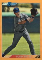 2020 Bowman Heritage Chrome Prospects #BW Bobby Witt Jr. Orange Refractor Baseball Card